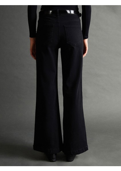 Yeni Sezon Beli Kemerli Slim Fit Kadın Jean Pantolon fırsatları