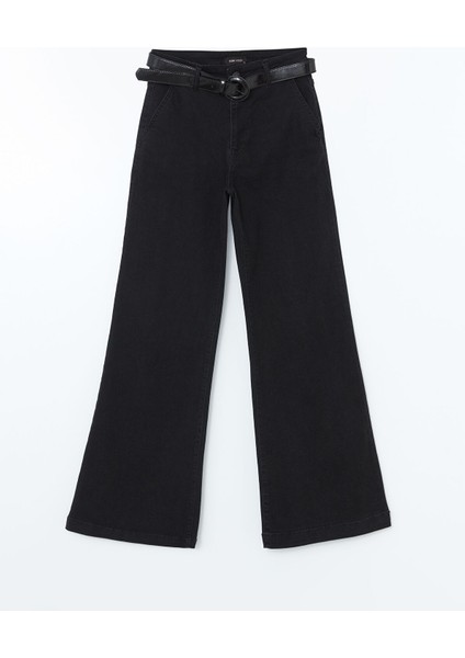 Yeni Sezon Beli Kemerli Slim Fit Kadın Jean Pantolon indirimleri