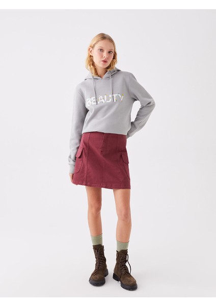 Yeni Sezon Standart Fit Kadın Jean Etek