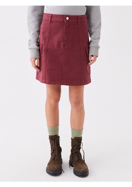 Yeni Sezon Standart Fit Kadın Jean Etek modelleri