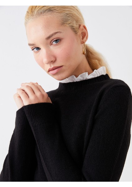 Yeni Sezon Bisiklet Yaka Düz Uzun Kollu Kadın Triko Kazak fiyatları