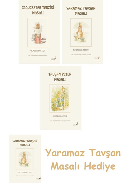 + Beatrix Potter 9 - Yaramaz Tavşan Masalı + Beatrix Potter 1 - Tavşan Peter Masalı