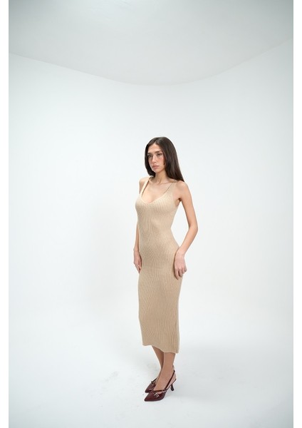 Bej Fitilli Elbise Hırkalı Takım fırsatları