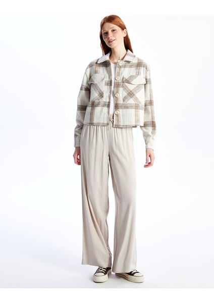 Yeni Sezon Ekose Uzun Kollu Kadın Oduncu Gömlek Ceket modelleri