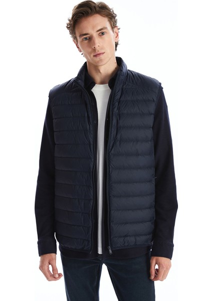 Yeni Sezon Standart Kalıp Dik Yaka Erkek Şişme Yelek