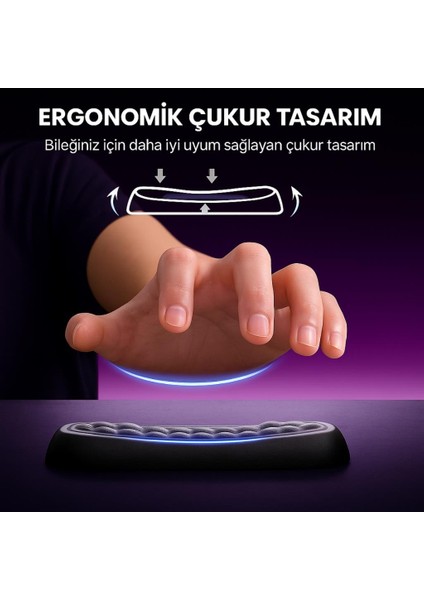 Masaüstü Kol Dayama Padi Ergonomik Klavye ve Mouse Için Bilek Destek Seti Bilek Yastığı fırsatları