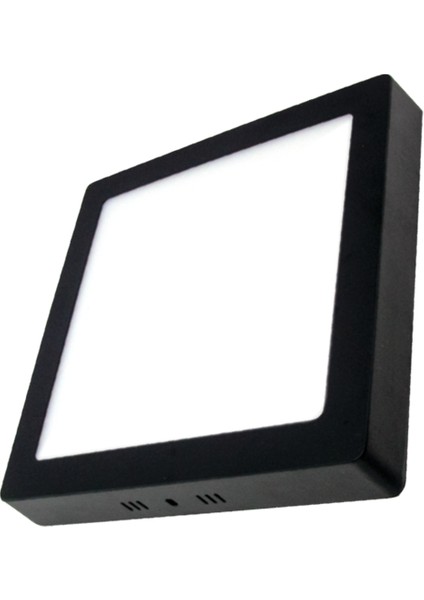12W Sıva Üstü Kare Siyah Kasa Panel LED Armatür 3000K