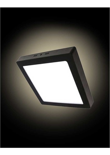12W Sıva Üstü Kare Siyah Kasa Panel LED Armatür 3000K fiyatları