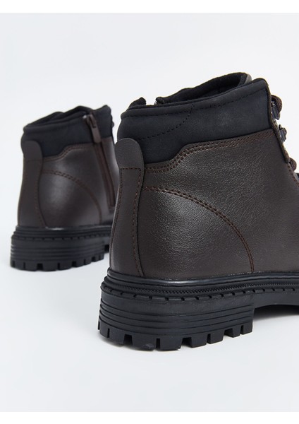 Yeni Sezon Bağcıklı Deri Görünümlü Erkek Bot indirimleri