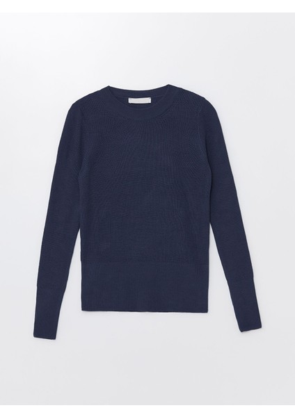 Yeni Sezon Bisiklet Yaka Düz Uzun Kollu Kadın Triko Kazak indirimleri