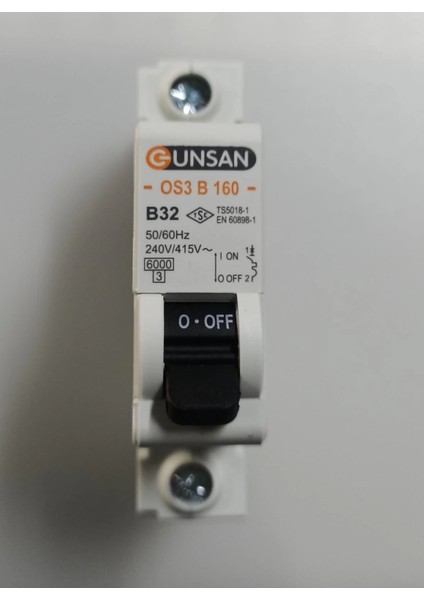 1X32A B Serisi 6ka Otomatik Sigorta