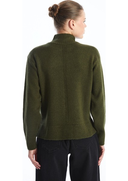 Yeni Sezon Yarım Balıkçı Yaka Kadın Triko Kazak fırsatları