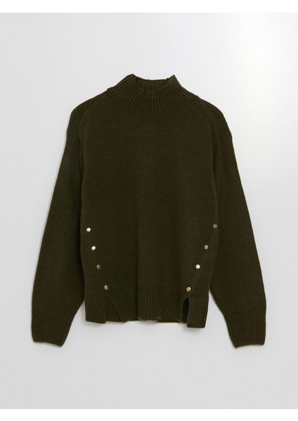 Yeni Sezon Yarım Balıkçı Yaka Kadın Triko Kazak indirimleri