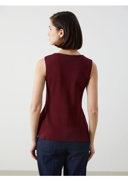 Yeni Sezon Bisiklet Yaka Kadın Triko Yelek fırsatları