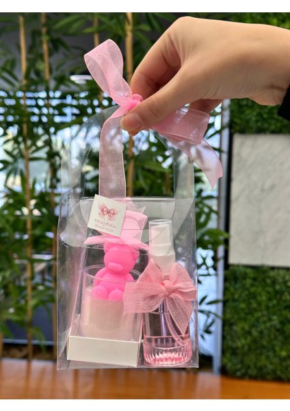 Bebek, Doğum,mevlid,doğumgünü, Hediyelik Asetat Çanta,kolonya ve -10 Adet