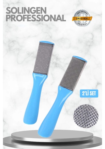 2' Li Set Topuk Törpüsü Paslanmaz Çelik Pedikür Topuk ve Ayak Törpüsü