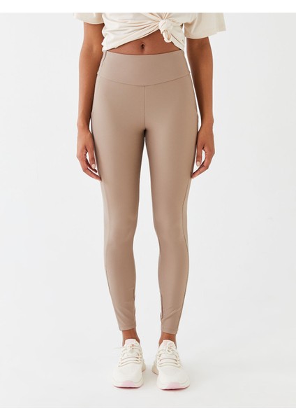 Yeni Sezon Beli Lastikli Düz Interlok Kadın Spor Tayt indirimleri