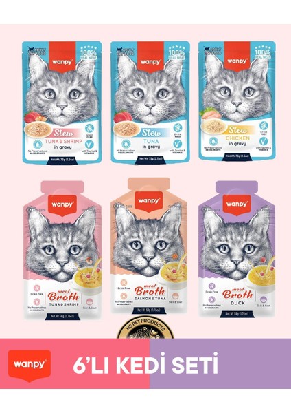 Kedi Maması 6'lı Kedi Set