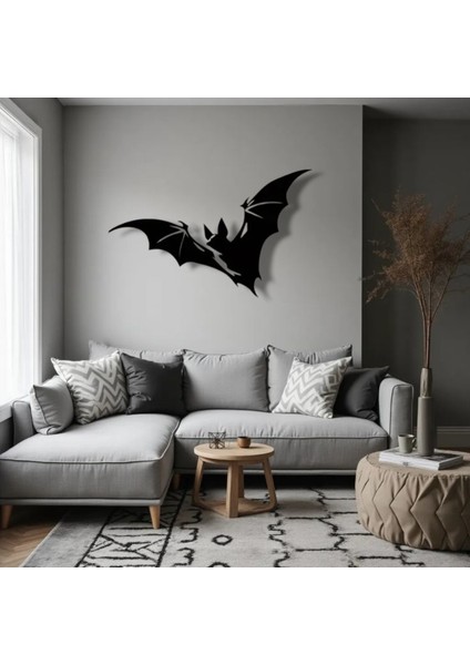yarasa siluet metal duvar dekoru – minimal ve tasarım fiyatları