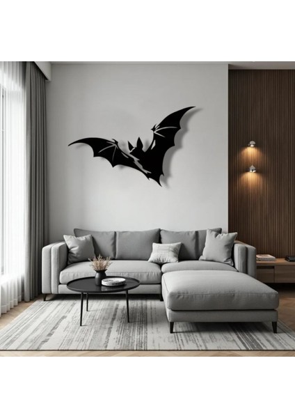 yarasa siluet metal duvar dekoru – minimal ve tasarım modelleri