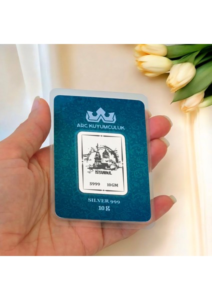 999 Ayar Gümüş ile Üretilmiş Istanbul Temalı Hediyeye Özel 10 Gram 999 Ayar Gümüş KÜLÇESI-671 fiyatları
