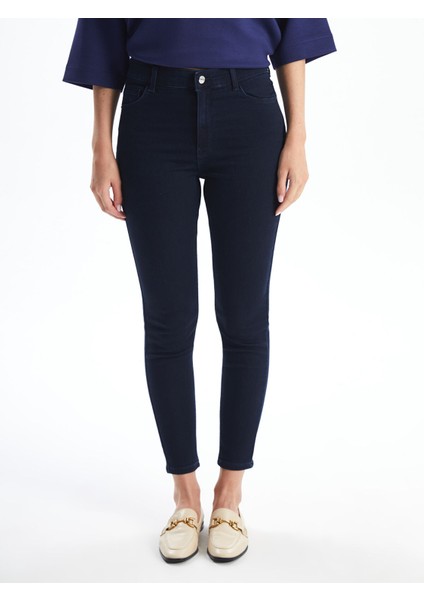 Yeni Sezon Slim Fit Kadın Içi Şardonlu Jean Pantolon modelleri