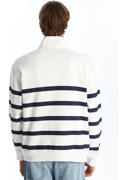 Yeni Sezon Dik Yaka Uzun Kollu Erkek Kalın Kalın Sweatshirt fırsatları