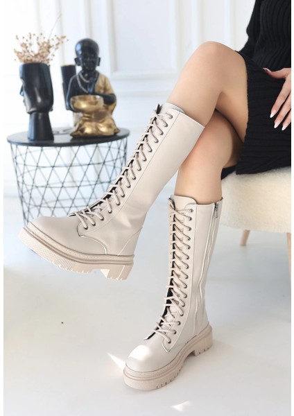 Lvsqvr Mennd Bej Cilt Bağcıklı Çizme (Numara: 39) modelleri