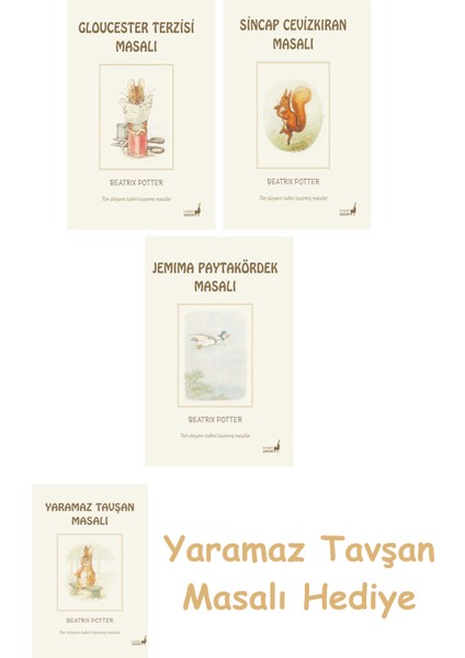 + Beatrix Potter 2 - Sincap Cevizkıran Masalı + Beatrix Potter 12 - Jemima Paytakördek Masalı