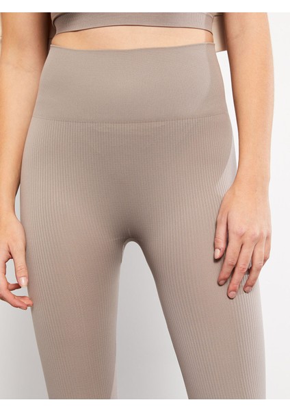 Yeni Sezon Kadın Beli Lastikli Düz Tayt modelleri