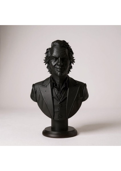 Joker Büst Heykel – 16X10 cm Siyah Dekoratif Figür