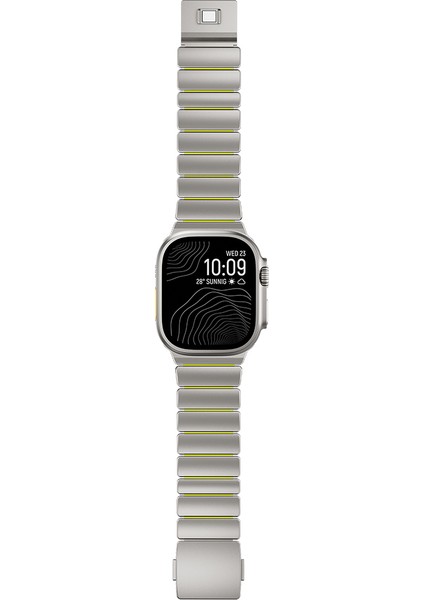 Apple Watch Ultra 49MM Mkst KRD-149 Titanyum Silikon Kordon - Siyah-Turuncu fırsatları
