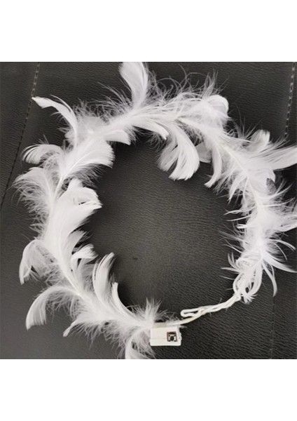 LED Işıklı Rgb 3 Fonksiyonlu Otrişli Parti Tacı Beyaz Renk modelleri