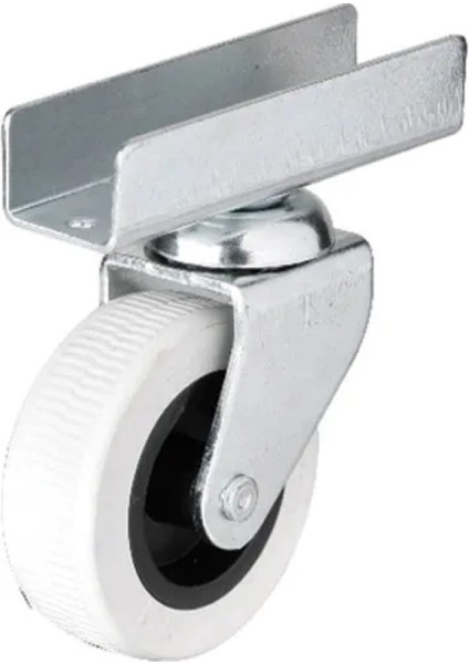 323 - 50X20 mm Gri Uzun U Tablalı Teker 4 Adet