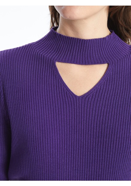 Yeni Sezon Dik Yaka Kadın Triko Kazak modelleri