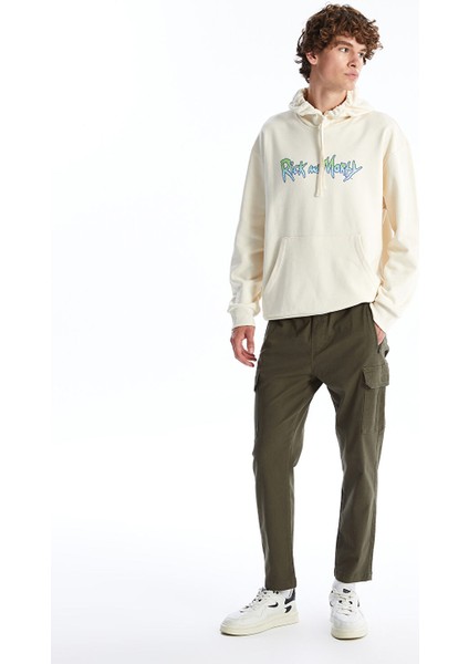 Yeni Sezon Standart Kalıp Gabardin Erkek Kargo Pantolon