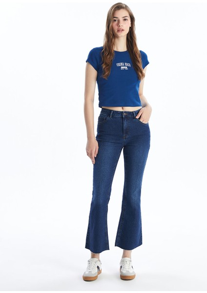 Yeni Sezon Mars Flare Kadın Jean Pantolon