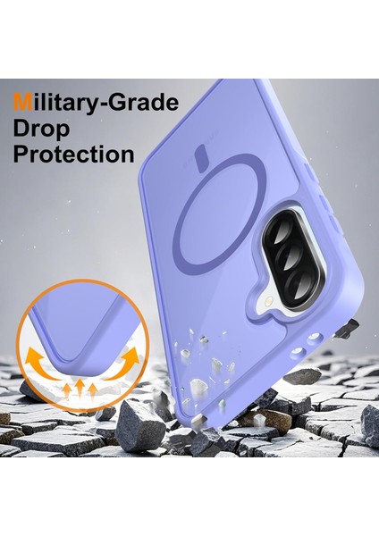 Samsung Galaxy A36 Uyumlu Kamera Lens+Ekran Koruyucu Magsafe Şarj Destekli Iz Tutmaz Mat Kapak modelleri