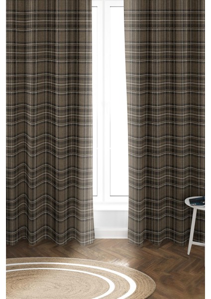 Parlak Saten Mikro Kumaş Çift Kanat Fon Perde Takımı PRD0016