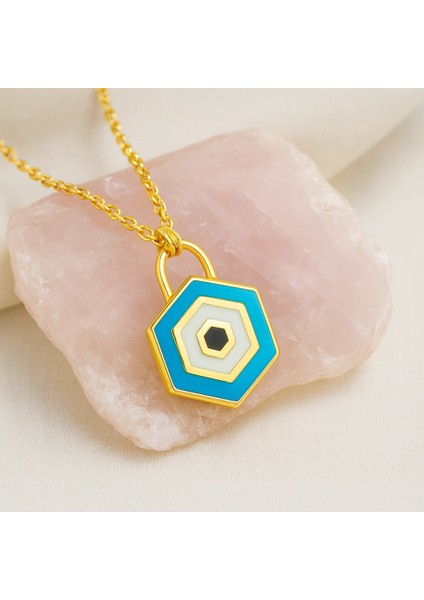 14 Ayar Altın Nazar Kilit Kolye fiyatları