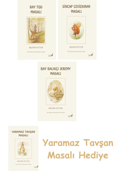 Beatrix Potter 18 - Bay Tod Masalı + Beatrix Potter 2 - Sincap Cevizkıran Masalı + Beatrix Potter 8 - Bay Balıkçı Jeremy Masalı