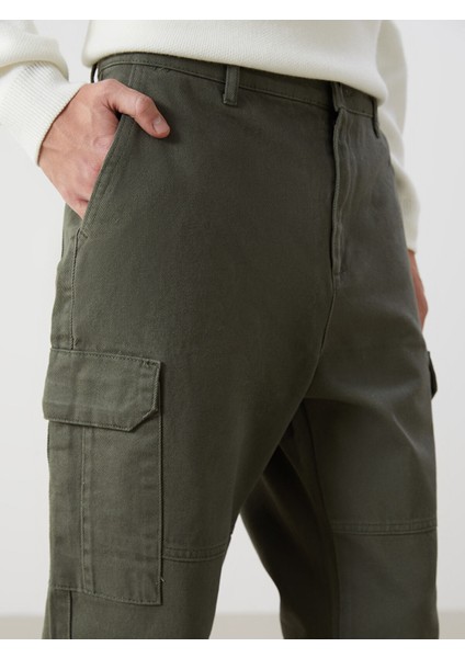 Yeni Sezon Rahat Kalıp Gabardin Erkek Kargo Pantolon indirimleri