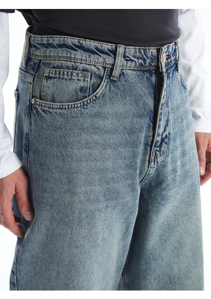 Yeni Sezon Super Baggy Fit Erkek Jean Pantolon modelleri