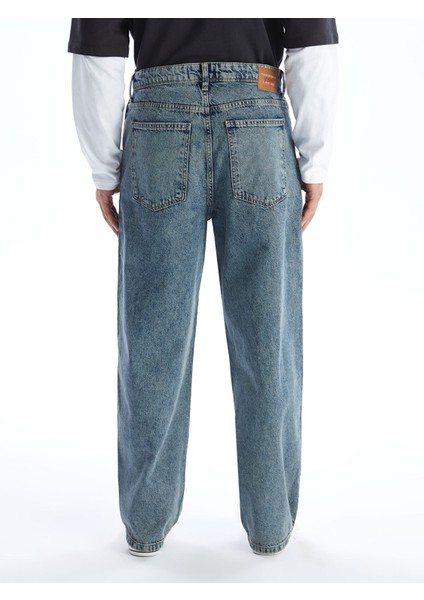 Yeni Sezon Super Baggy Fit Erkek Jean Pantolon fırsatları