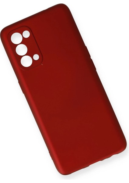 Oppo Reno 5 Kılıf First Silikon - Bordo modelleri