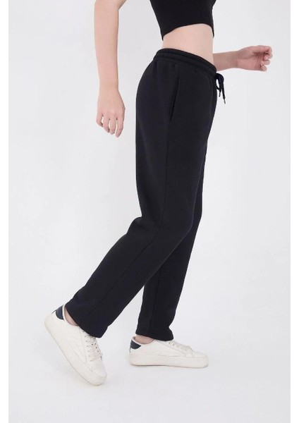 Unisex Üç Iplik Basic Eşofman Pantolon - Lacivert indirimleri