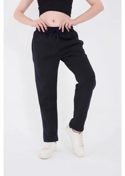 Unisex Üç Iplik Basic Eşofman Pantolon - Lacivert