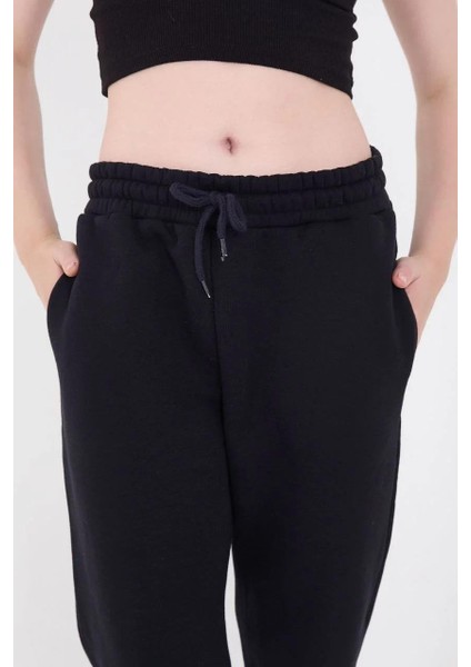 Üç Iplik Basic Lastikli Eşofman Pantolon - Lacivert modelleri