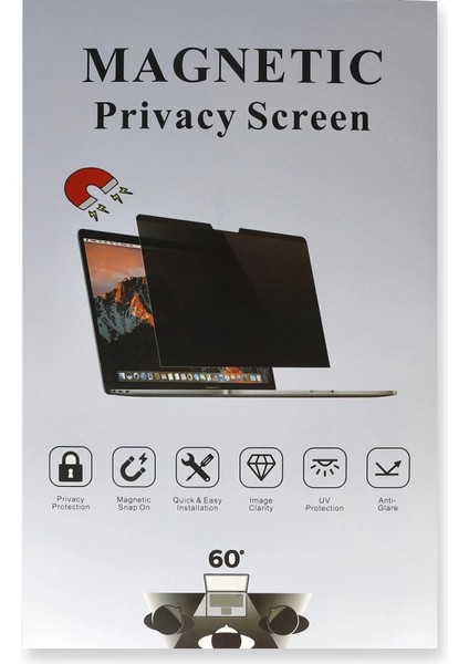 Macbook Air 13.3 Macbook Manyetik Hayalet Ekran Koruyucu - Siyah indirimleri