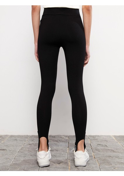 Yeni Sezon Kadın Beli Lastikli Düz Tayt indirimleri